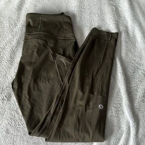 Lululemon Fast and Free tight II 25” Dark Olive